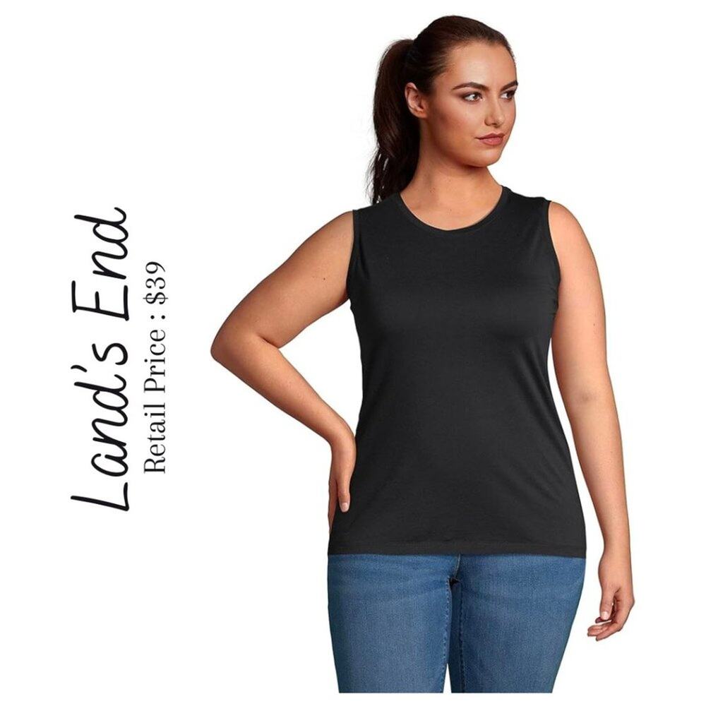 Lands End Cotton Light Weight Tank Size 1X